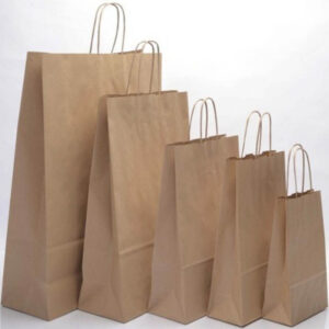 7 X 7 BROWN PAPER CARRIER BAGS