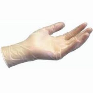 (10 x 100) CLEAR VINYL P/F GLOVES LARGE