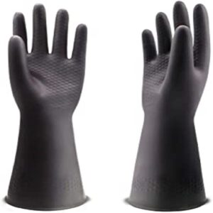 (12 x 1) HEAVY DUTY BLACK LARGE GLOVES