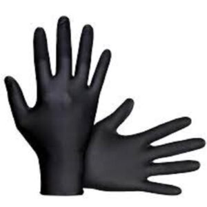 (12 x 1) HEAVY DUTY BLACK MEDIUM GLOVES