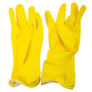 (12 x 12) HOUSEHOLD YELLOW RUBBER GLOVES